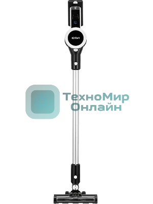 Пылесос вертикальный Kitfort КТ-5393 черный/серебристый, питание от аккумулятора, 125 Вт, уборка сухая, пылесборник 1 л