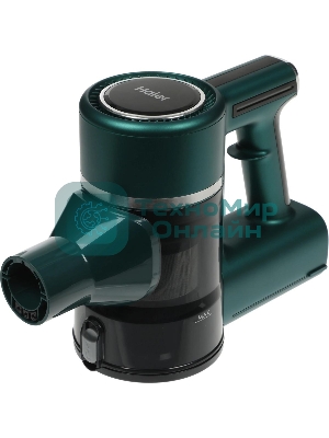 Пылесос вертикальный Haier HVC400HE зеленый, питание от аккумулятора, 400 Вт, уборка сухая, пылесборник 0.8 л