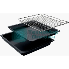 Духовой шкаф электрический Bosch HJA737BR0 Serie 4, 60 см, 76 л,нержавеющая сталь, Auto Pilot 10, 3D Hotair,класс энергоэффективности А, 7 режимов, LCD-дисплей, галогенное освещение, самоочистка EcoClean,проволочные направляющие