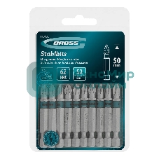 Бита Gross PH2х50мм, сталь S2, шестигр., 10 шт.