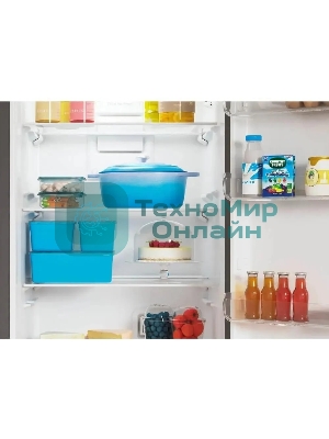 Холодильник Indesit ITS 5180 G серебристый двухкамерный 220/78л морозилка снизу, No Frost