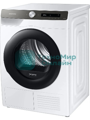 Сушильная машина Samsung DV90T5240AT/LP белый, 9 кг, сушка - тепловой насос, программ - 14, 60 x 85 x 65 см