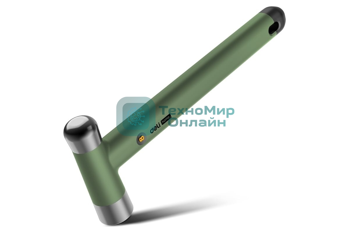 Молоток Deli Home Series Green HT7008L вес бойка 250 гр, эксклюзивный дизайн, рукоятка из высококачественного софттач пластика