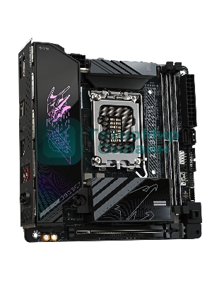 Материнская плата Gigabyte Z890I AORUS ULTRA, LGA 1851, Intel Z890, 2xDDR5, 2xSATA, 2xM.2, 1xPCIe 5.0 x16, 1xDP, 1xHDMI, 1xUSB-C, 1x Thunderbolt 4, 1x 2.5Gb LAN, 2xUSB-A 3.2 Gen 1, 3xUSB-A 3.2 Gen 2, 2x3.5 мм, TOSLINK, 7.1, 1xUSB4, Mini-ITX