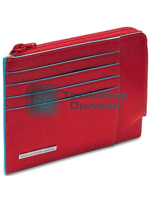Чехол для кредитных карт Piquadro Blue Square PU1243B2R/R красный натур.кожа