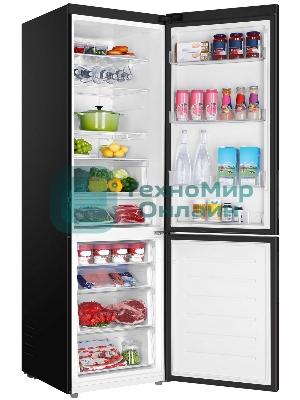 Холодильник Haier C4F740CDBGU1 графитовый двухкамерный 286/115л морозилка снизу, No Frost