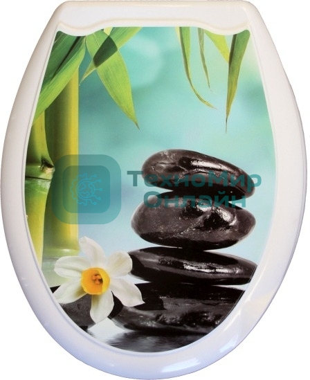 Сиденье для унитаза жесткое Три камня 104-406-19