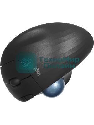 Трекбол Logitech M575S черный оптическая 2000dpi беспров. BT/Radio USB2.0 (910-007035)