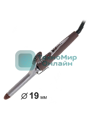 Щипцы для завивки волос DELTA LUX DL-0630 коричневый, 19 мм, 180 °C, 1 режим