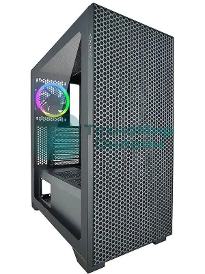 Компьютерный корпус Azza Hive черный без БП ATX 8x120мм 5x140мм 2xUSB 2.0 1xUSB 3.0 audio bott PSU
