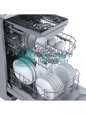 Посудомоечная машина Бирюса DWF-410/5 M, серый, 44.8 см, 10 компл., 49 дБ, класс A++
