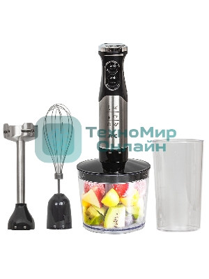 Блендер погружной JVC JK-HB5016 1000 Вт, черный/серебристый