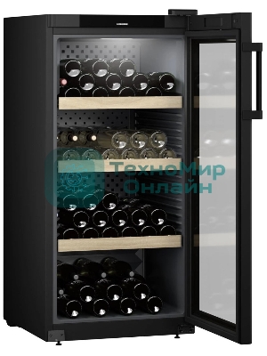 Винный шкаф Liebherr WPbl 4201-20 001 черный, 297 л, 1 отсек, 141 бут., класс E