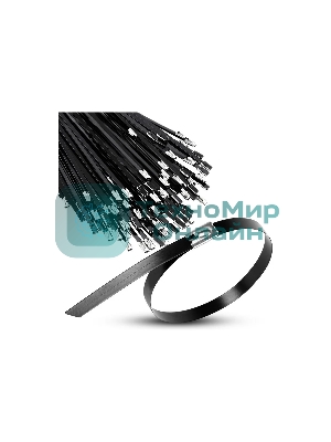 Хомут кабельный 4.6х150 сталь AISI 304 с покрытием (уп.100шт) TOKOV ELECTRIC TKE-HM304-4.6-150-C/100