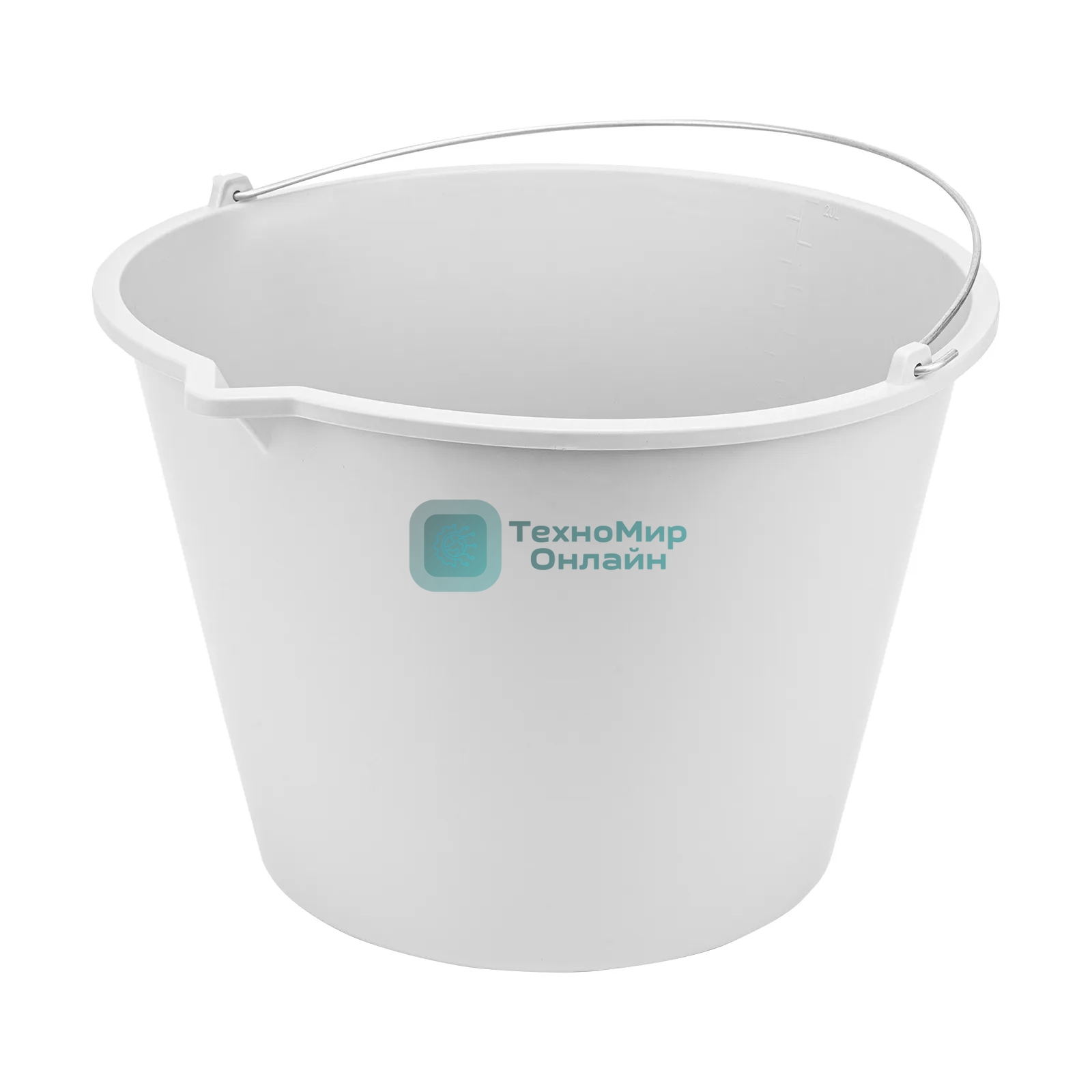 Ведро строительное Matrix пластмассовое 20 л, с носиком, эластичное