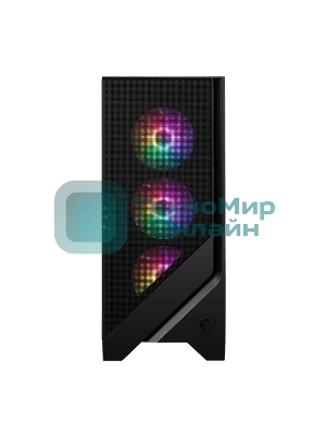 Компьютерный корпус MSI MAG FORGE 120A Mid-Tower, ATX, 2xUSB 3.2, Audio I/O, 6x120мм autoRGb Fan PWM RGb PWM Control Board, Tempered Glass Window