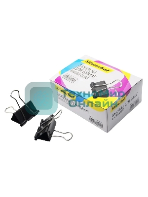 Зажимы Silwerhof 510017 сталь 41мм черный (упаковка: 12 шт) картонная коробка