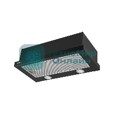 Вытяжка телескопическая HOMSair Flat 60 Glass черный, 60 см, 520 куб. м/ч, 45 дБ