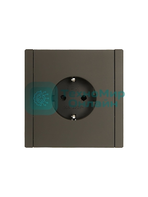 Розетка СП FORTE&PIANO FP315 16А с заземл. защ. шторки винт. крепл. сер. IEK FP-R14-16-K03