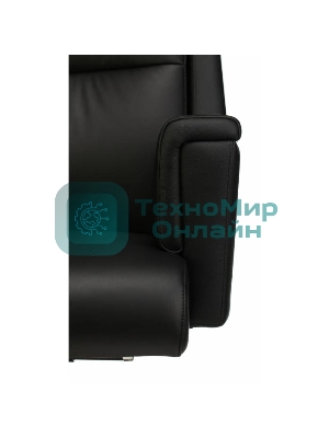 Кресло Бюрократ DUKE черный, кожа