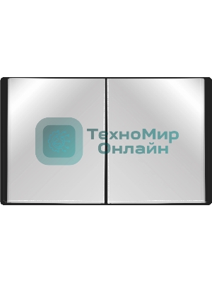 Папка с 60 прозрачными вкладками Silwerhof Eco A4 пластик 0.7мм черный