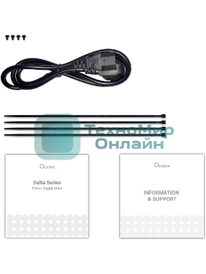 Блок питания 850W Ocypus Delta P850 (ATX, 80+ Bronze, APFC, 20+4 pin, 120мм fan, PCI-E 6+2Px3, 8xSATA) (Delta-P850-B1FDBK024X-EU)