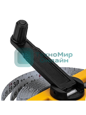 Рулетка геодезическая Denzel 30 м х 13 мм, открытый корпус, металлическая лента