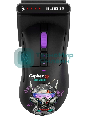 Мышь гибридная A4TECH R73 Ultra Duo чёрный, 20000 dpi, USB Type-A, радиоканал, кнопки - 7