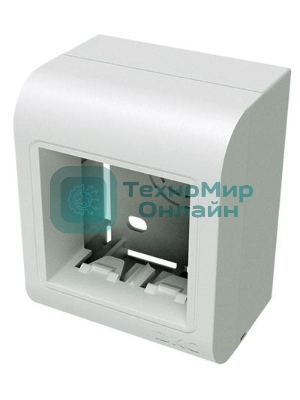 Коробка монтажная DKC PDM 10013 2x Mosaic белый упак:1шт