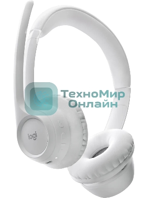 Гарнитура Logitech Zone 300 белый, беспроводная, Bluetooth, до 16 ч