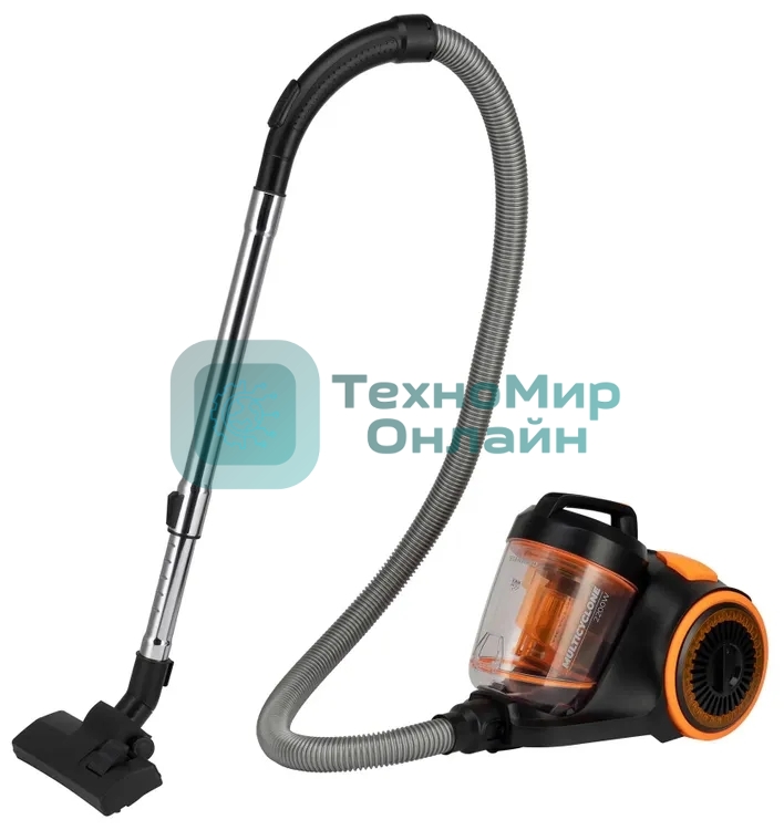 Пылесос Starwind SCV2285 черный/оранжевый, 350/2200 Вт, уборка сухая, пылесборник контейнер 3,5 л