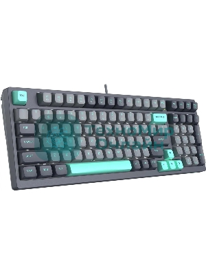 Клавиатура проводная A4Tech Fstyler FS300 механическая черный/серый USB for gamer LED (FS300 PANDA ROCK)