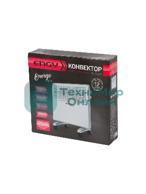 Конвектор электрический Engy Energo EN-1000E белый, 1000 Вт, 15 м2, термостат