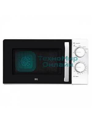 Микроволновая печь BQ MWO-20006SM/W белый/черный, 20 л, 700 Вт, переключатели - поворотный механизм