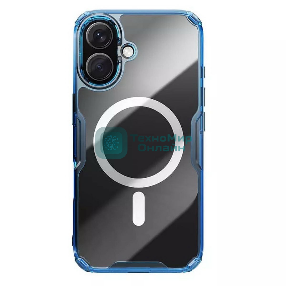 Чехол Nature TPU Pro Magnetic Case, синий, (AP iP16)