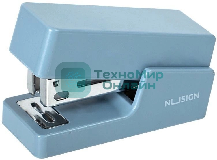 Степлер мини Deli ENS083BLUE ENS083 Linfini N10 24/6 (15 листов) синий, 15 скоб, металл/пластик блистер