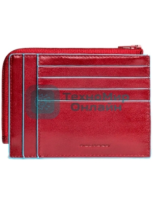 Чехол для кредитных карт Piquadro Blue Square PU1243B2R/R красный натур.кожа