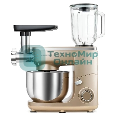 Кухонная машина Hyundai HYM-S7451 планетар.вращ. 1400Вт золотистый