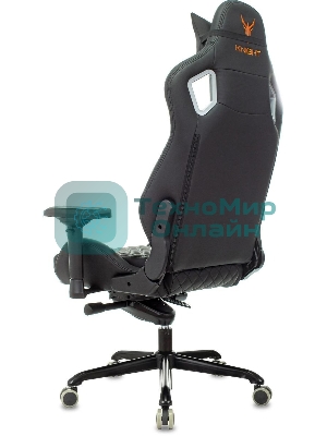Кресло игровое Knight TITAN черный ромбик эко.кожа с подголов. крестовина металл