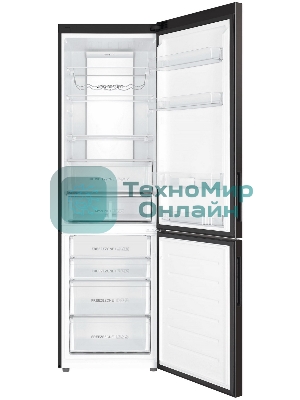 Холодильник Haier C4F740CDBGU1 графитовый двухкамерный 286/115л морозилка снизу, No Frost