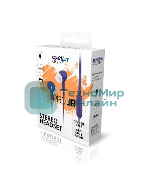 Беспроводные наушники Smartbuy Pro JR фиолетовый, внутриканальные, Bluetooth, до 6 ч