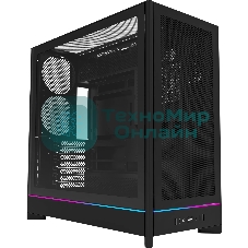 Компьютерный корпус Montech HS01 черный без БП ATX 2xUSB 3.0 1xUSB3.1 audio bott PSU