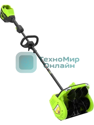 Снегоуборщик аккумуляторный Greenworks GD60SS2 60V, 30 см, с регулируемым направлением выброса, бесщеточный, c 1хАКБ 5Ач и ЗУ 2603207UG