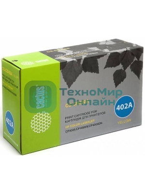 Картридж лазерный Cactus CS-CB402AR желтый (7500 стр.) для HP CLJ CP4005/CP4005DN/CP4005N