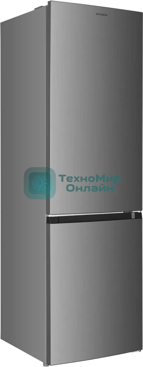 Холодильник Hyundai CC30021AF нержавеющая сталь 182/55л морозилка снизу, No Frost