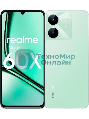 Смартфон Realme Note 60х RMX3938 4/128Gb зеленый