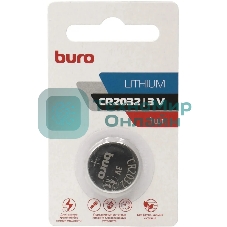 Батарея Buro Lithium CR2032 (1шт) блистер, 3 В
