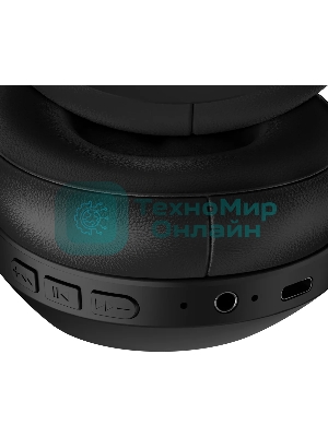 Беспроводные/проводные наушники Defender FreeMotion B490 черный, накладные, Bluetooth + проводной, складная конструкция, микрофон, до 14 ч