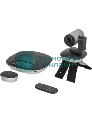 Веб-камера Logitech Group 1920x1080, 30 кадр/с, USB Type-A, микрофон (4 шт, шумоподавление), автоматическая фокусировка, автоосвещение, универсальное крепление, штатив в комплекте