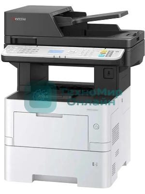 МФУ лазерное Kyocera Ecosys MA4500x (110C133NL0/110C133DZ0), A4, ч/б, печ. до 45 стр/мин., скан. до 60 стр/мин. (ч/б) 40 стр/мин (цвет.), 1200 x 1200 dpi (печать) 600 x 600 DPI (скан.), USB, RJ-45